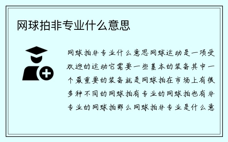 网球拍非专业什么意思